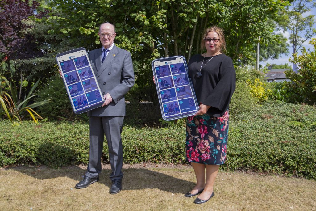 Professor Russel Griggs, SOSE Chair, with Jane Morrison-Ross, Chief Executive of South of Scotland Enterprise.