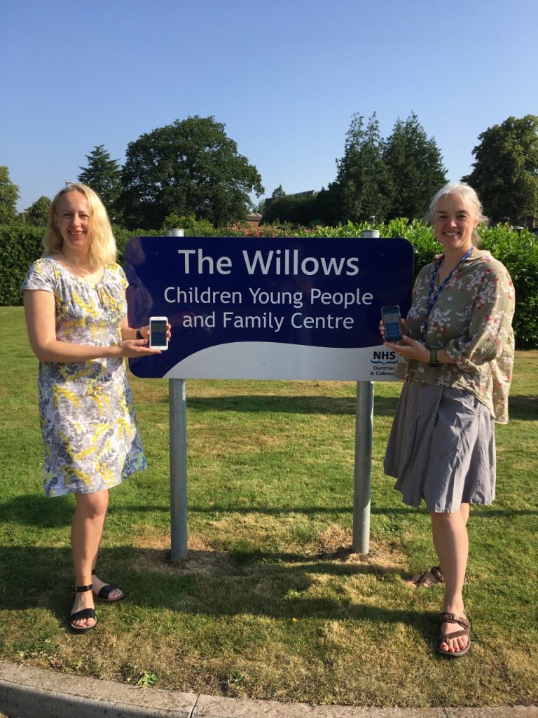 Amanda Johnstone, Health Visitor, and Wendy Brown, Health Visiting Assistant Practitioner, of NHS Dumfries and Galloway.