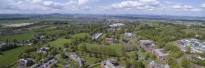 Aerial picture of the Crichton Estate.