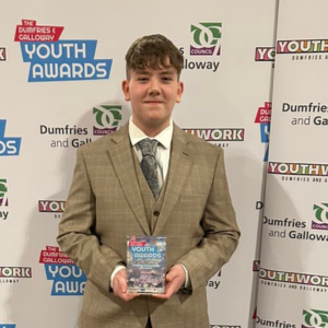 Young Volunteer winner at Newton Stewart Initiative