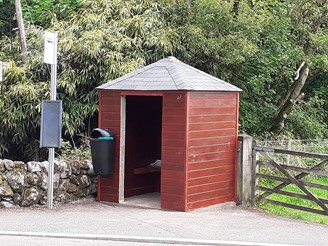 Image showing the refurbished bus shelter at Southwick