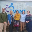 The partnership began with attendance at this week’s Third Sector Leaders Forum. From left, new Forum Chair John Muir, Community Inclusion Lead for LING; Claudine Brindle, of Dumfries and Galloway Carers Centre; Emmanuelle Le Coz and Kate Smith, of the Scottish Parliament; and Helen Keron, Head of Communities and Place (Interim) at TSDG.